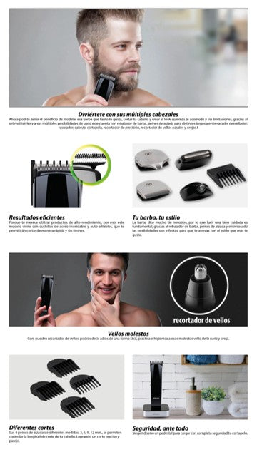 CORTA PELO MULTI STYLER SG-8550