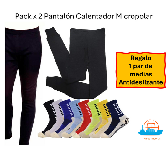 PACK 2 PANTALONES CALENTADORES